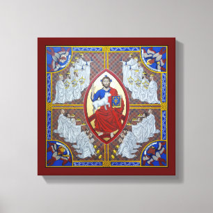 Christus in Majestät und die 24 Ältesten Leinwanddruck