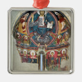 Christus in Ruhm 2 Silbernes Ornament (Vorne)