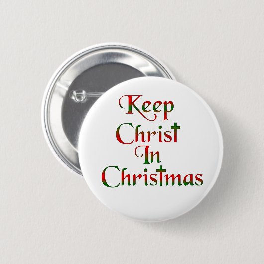 Christus in Weihnachten behalten Abzeichen / Taste Button (Vorne & Hinten)