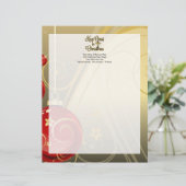 Christus in Weihnachten Behalten, Gold/Rot Christl Briefkopf (Stehend Vorderseite)