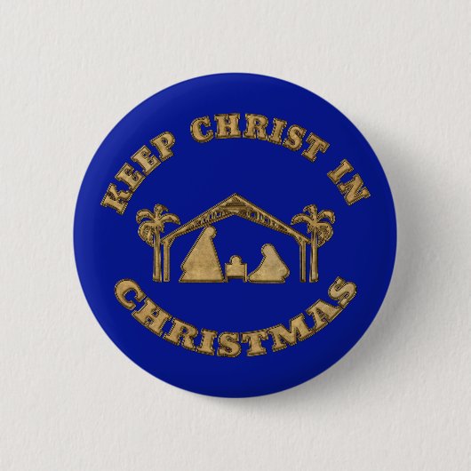 Christus in Weihnachten Weihnachten Weihnachten Ab Button (Vorderseite)