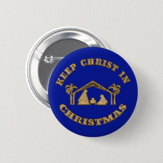 Christus in Weihnachten Weihnachten Weihnachten Ab Button (Vorne & Hinten)