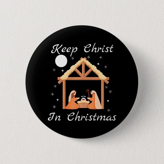 Christus in Weihnachten Weihnachten Weihnachten Ch Button (Vorderseite)