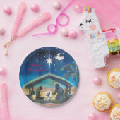 Christus in Weihnachts-Tellern behalten Pappteller (Party)