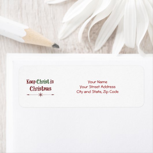 Christus in Weihnachts-Zitat behalten (Insitu)