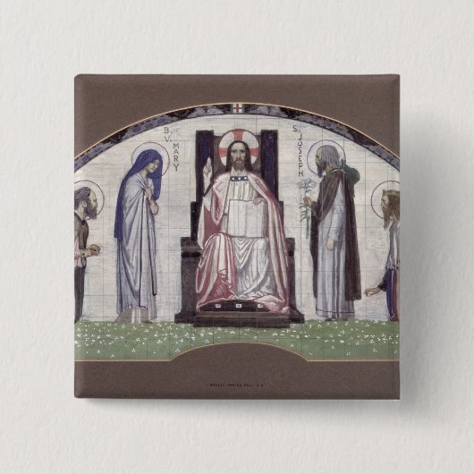Christus inthronisierte button (Vorderseite)