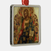 Christus inthronisierte mit Heiligen und Engeln Th Silbernes Ornament (Rechts)