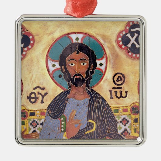 Christus inthronisierte ornament aus metall (Vorne)