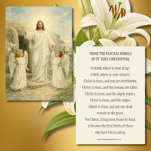 Christus ist auferstanden Katholisches Oster-Pasch