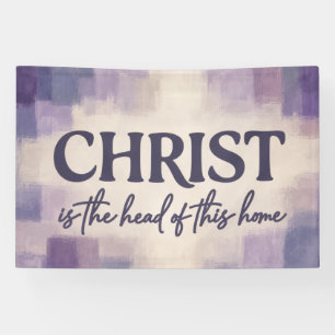 Christus ist das Haupt dieses Hauses Christlich Banner