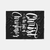 Christus ist das Licht der Weihnachtszeit - Christ Fleecedecke (Vorderseite (Horizontal))