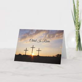 Christus ist das religiöse Ostern des Risen Dankeskarte