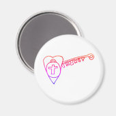 Christus ist das Schlüsselmagazin Magnet (Vorderseite/Rückseite)