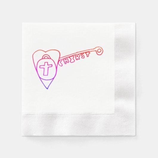 Christus ist das Schlüsselpapier Napkin Serviette (Vorderseite)