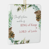 Christus ist der Geborene König von Königen Weihna Keramikornament (Rechts)