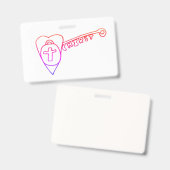 Christus ist der Schlüssel Ausweis (Vorder- & Rückseite)