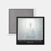 Christus ist der Weg Magnet (Vorderseite/Rückseite)
