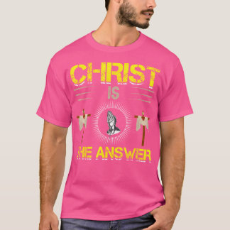 Christus ist die Antwort, die ich Jesus bin T-Shirt