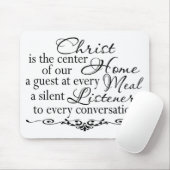 Christus ist die Mitte unseres Zuhause Mousepad (Mit Mouse)