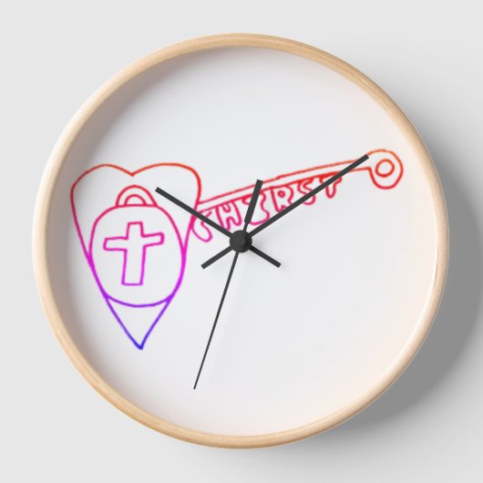 Christus ist die Schlüsselmauer Uhr (Vorderseite)