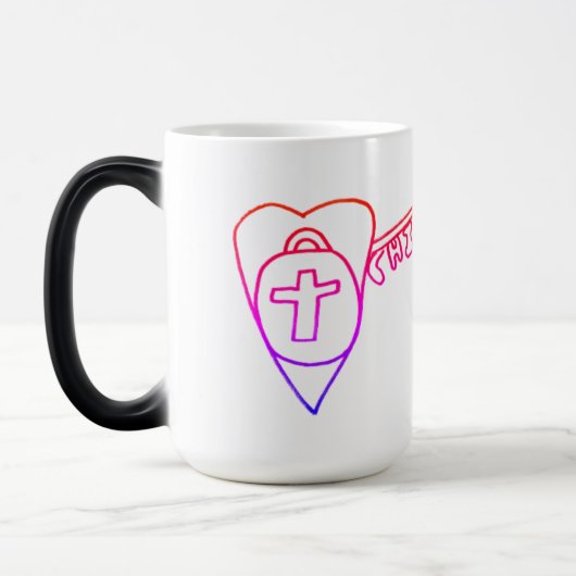 Christus ist die wichtigste Morphing-Tasse Verwandlungstasse (Links)