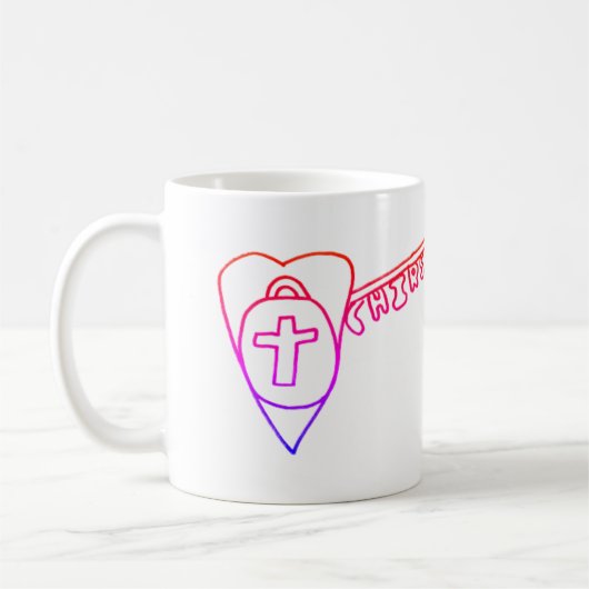 Christus ist die zentrale klassische Tasse (Links)