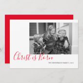 Christus ist ein Geborenes Foto Weihnachten (Vorne/Hinten)