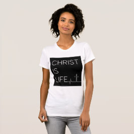 Christus ist ein Lebensläufer und ein Frauenkreuz T-Shirt