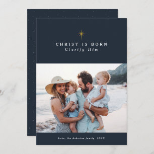 Christus ist eine Geborene religiöse Weihnachtscol Feiertagskarte