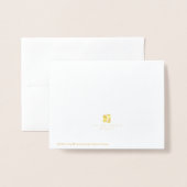 Christus ist Geboren Glorify Ihm religiöse Geburt Folienkarte (Rückseite mit Umschlag)