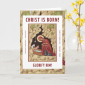 Christus ist Geboren! Karte (Gelbe Blume)