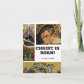 Christus ist Geboren! Karte (Vorderseite)