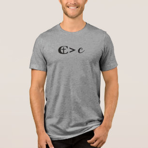 Christus ist größer als Krebs Tri-Blend Shirt