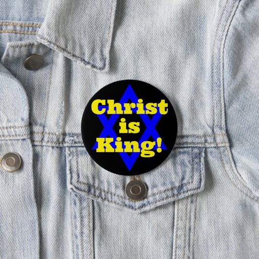 Christus ist König! Button (Beispiel)