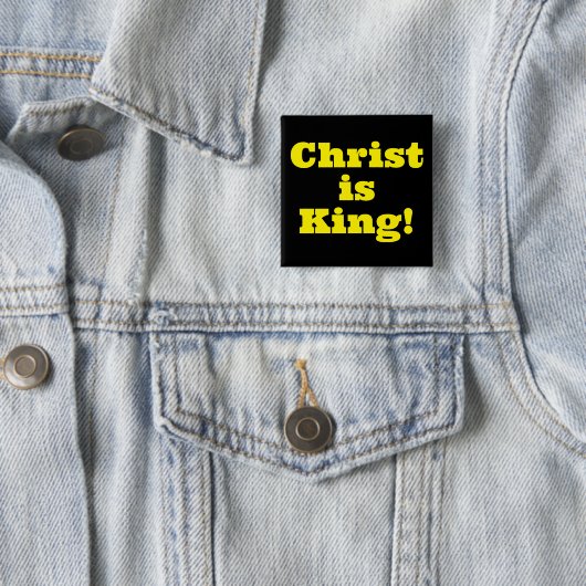 Christus ist König! Button (Beispiel)