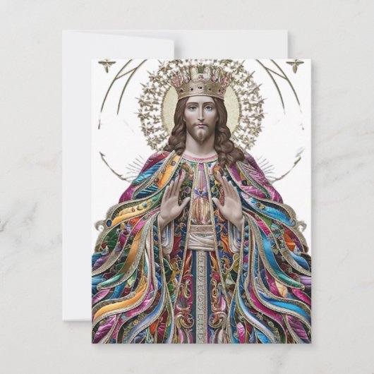 Christus ist König Feiertagskarte (Vorderseite)