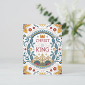 Christus ist König Feiertagskarte (Stehend Vorderseite)