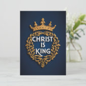Christus ist König Feiertagskarte (Stehend Vorderseite)