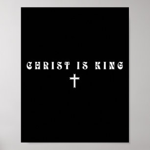 Christus ist König subtile Christliche minimale re Poster