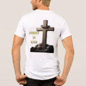 Christus ist König Tri-Blend Shirt (Rückseite)