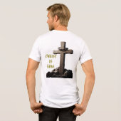 Christus ist König Tri-Blend Shirt (Rückseite voll)
