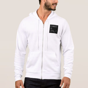 Christus ist Lebensschlagreihe und Kreuz-Männer Hoodie