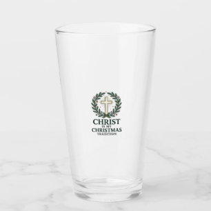 Christus ist meine Weihnachtstradition Vintage Kre Glas