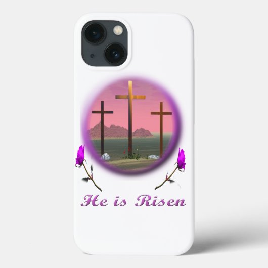 Christus ist Risen Case-Mate iPhone Hülle (Rückseite)