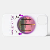 Christus ist Risen Case-Mate iPhone Hülle (Rückseite (Horizontal))