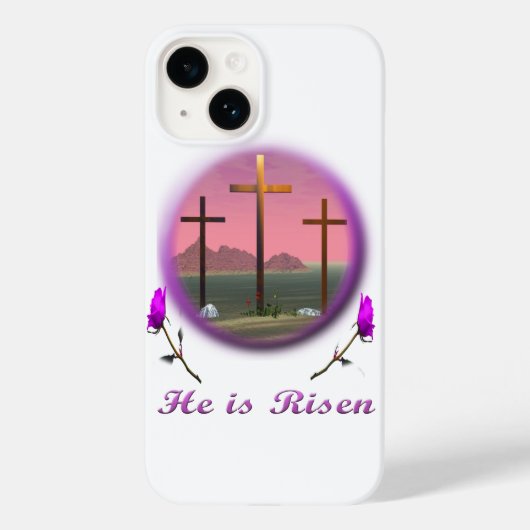 Christus ist Risen Case-Mate iPhone Hülle (Rückseite)