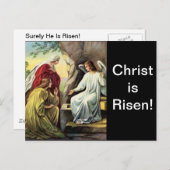 Christus ist Risen, doch ist er doch Risen! Postkarte (Vorne/Hinten)