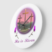 Christus ist Risen Große Wanduhr (Winkel)