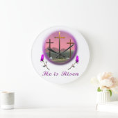 Christus ist Risen Große Wanduhr (Zuhause)