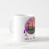 Christus ist Risen Kaffeetasse (Vorderseite Links)